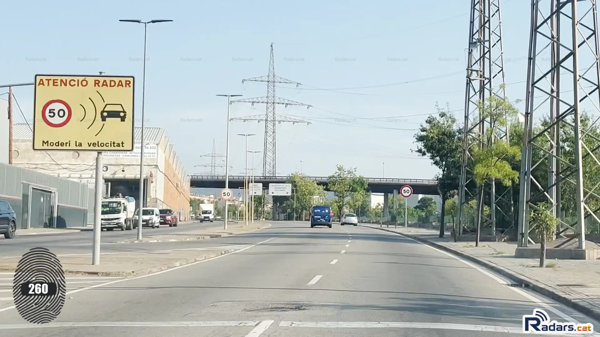 000260 fotografia senyal velocitat multaradar c terrassa avinguda valles 181 bis v2 sentit matadepera 2 ca v01
