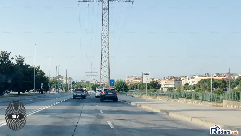Fotografia Senyal Radar Terrassa Avinguda Valles 354 sentit Rubi