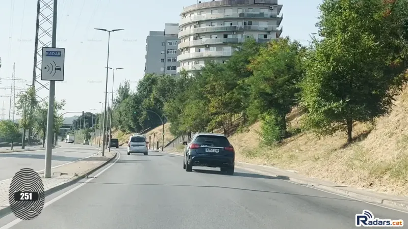 Fotografia Senyal Velocitat Multaradar C Terrassa Avinguda del Vallès 181 sentit Rubí